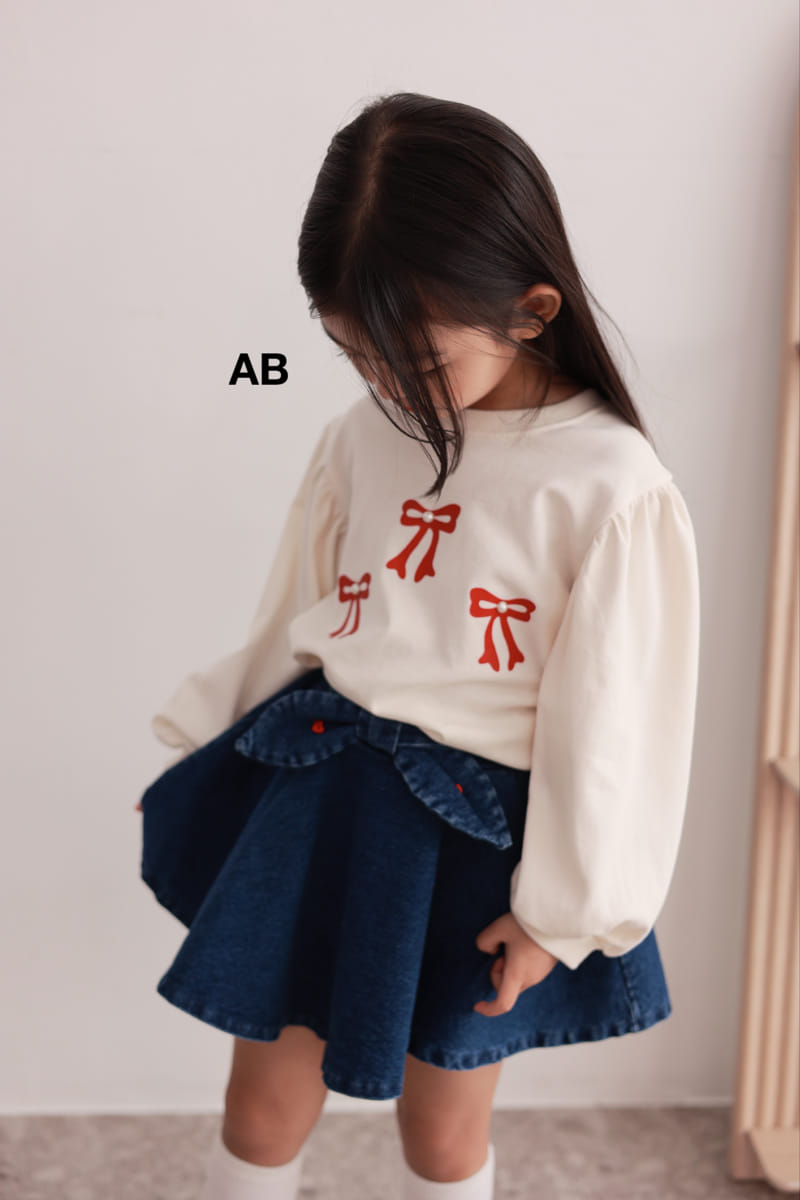 Ab - Korean Children Fashion - #toddlerclothing - Fluffy Ribbon Tee - 7