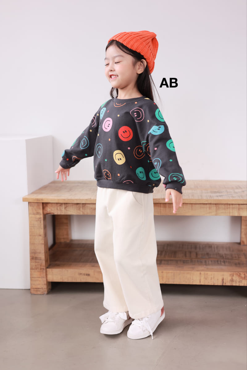 Ab - Korean Children Fashion - #todddlerfashion - Multi Smile Sweatshirt - 4