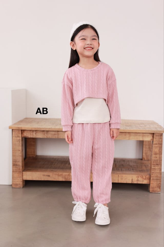 Ab - Korean Children Fashion - #toddlerclothing - Twist Top Bottom Set - 6