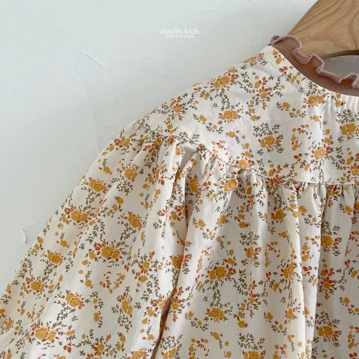 Aladin - Korean Children Fashion - #minifashionista - Fall Flower Blouse - 5