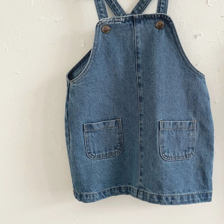 Aladin - Korean Children Fashion - #todddlerfashion - Dungarees Skirt - 5