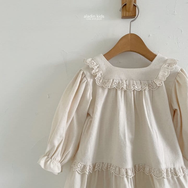 Aladin - Korean Children Fashion - #todddlerfashion - Odri Lace One-piece - 2