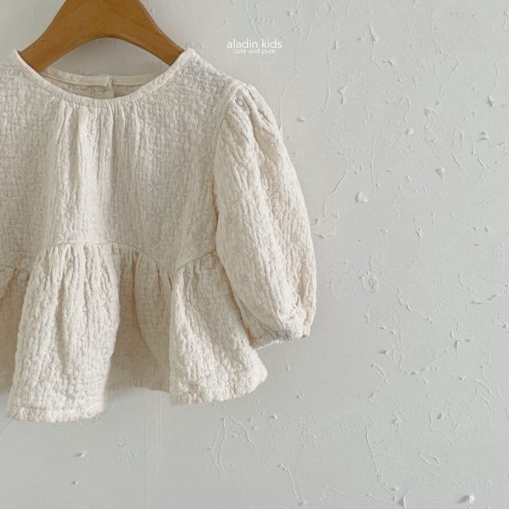 Aladin - Korean Children Fashion - #todddlerfashion - Lace Embrodiery Blouse