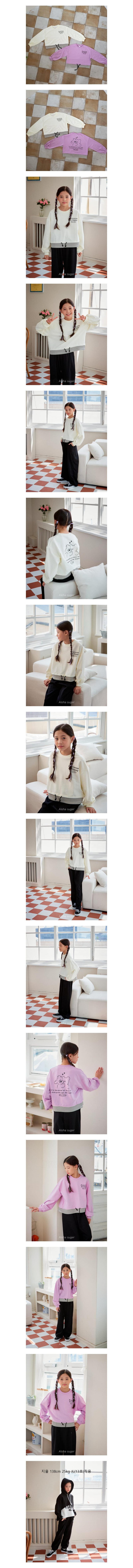 Aloha Suger - Korean Junior Fashion - #discoveringself - Chuchu Crop Sweatshirt