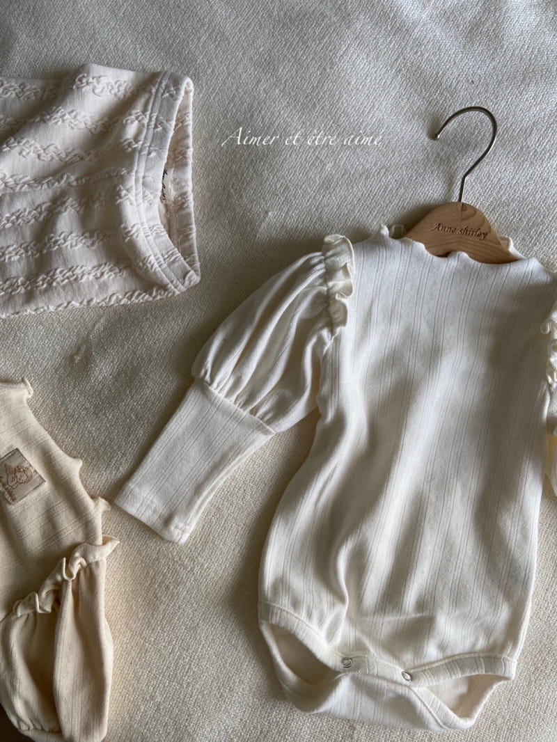 Anne Shirley - Korean Baby Fashion - #onlinebabyshop - Ilay Frill Bodysuit - 4