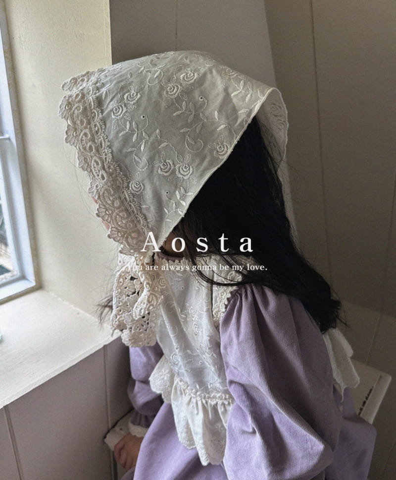 Aosta - Korean Children Fashion - #childofig - Lace Bonnet - 7