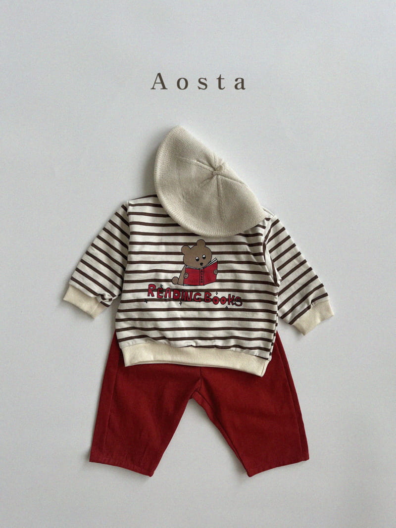 Aosta - Korean Children Fashion - #childrensboutique - Leading Bear Sweatshirt - 12