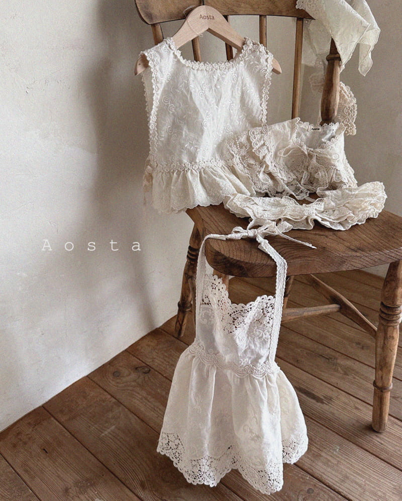 Aosta - Korean Children Fashion - #childrensboutique - Lace Apron - 9