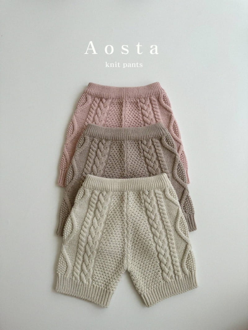 Aosta - Korean Children Fashion - #designkidswear - Knit Pants