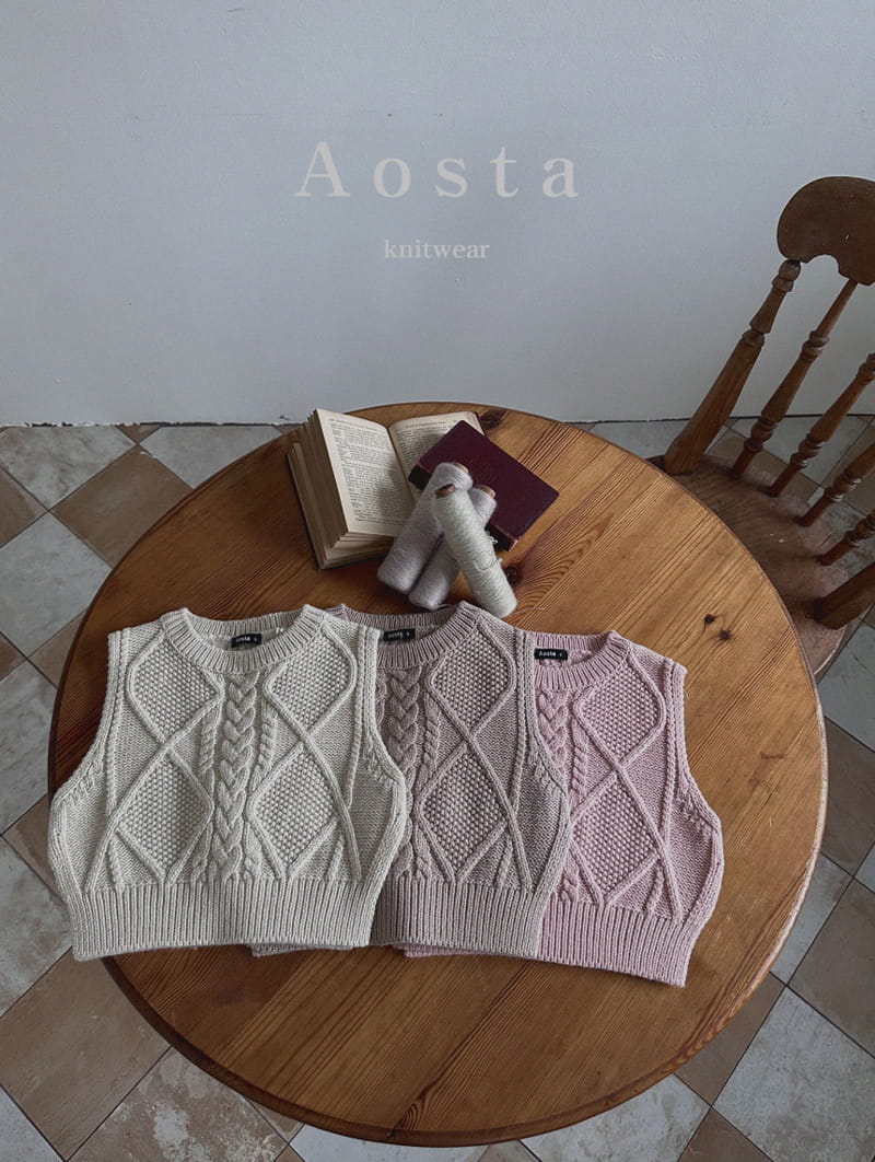 Aosta - Korean Children Fashion - #discoveringself - Knit Vest