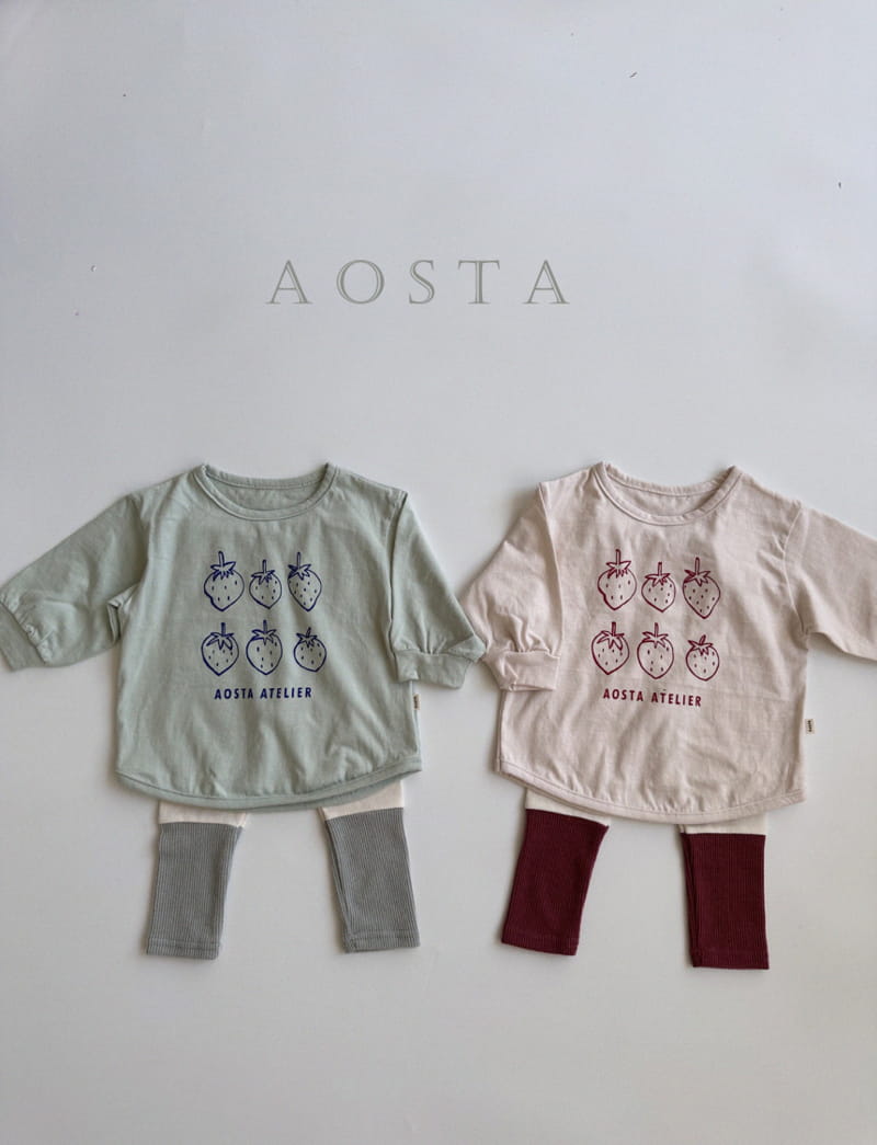 Aosta - Korean Children Fashion - #fashionkids - Strawberry Tee - 6