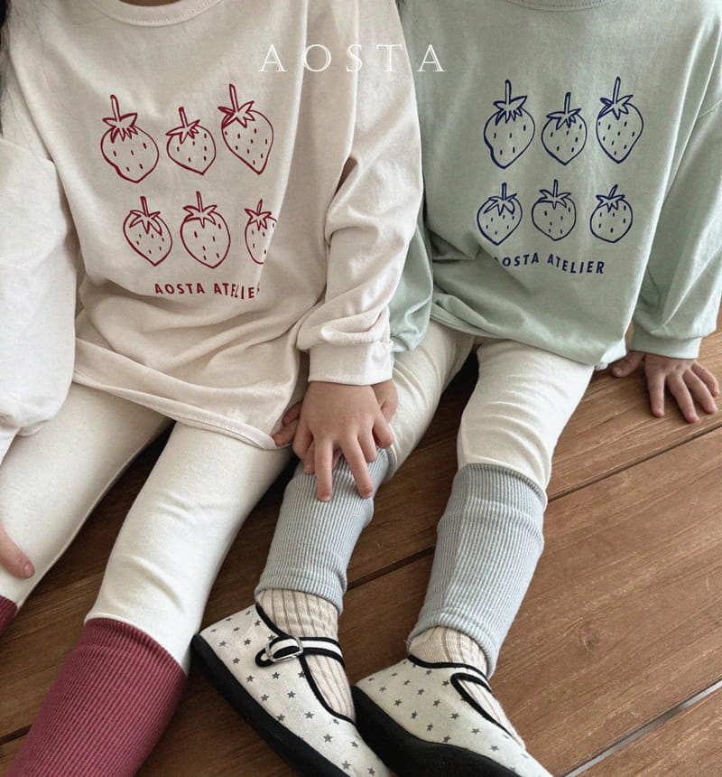 Aosta - Korean Children Fashion - #kidsshorts - Strawberry Tee - 7