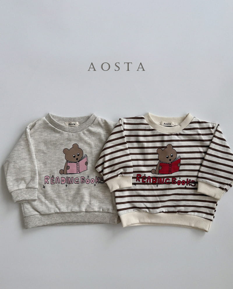 Aosta - Korean Children Fashion - #kidsstore - Leading Bear Sweatshirt