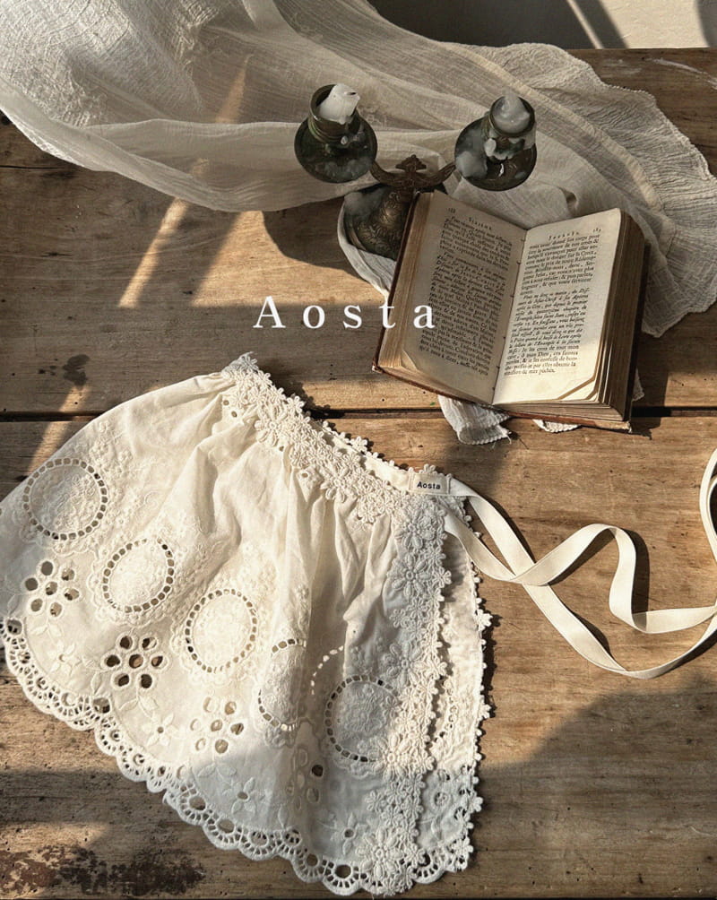 Aosta - Korean Children Fashion - #littlefashionista - Lace Apron