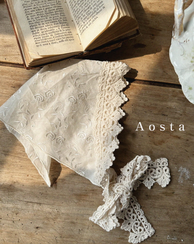 Aosta - Korean Children Fashion - #magicofchildhood - Lace Bonnet