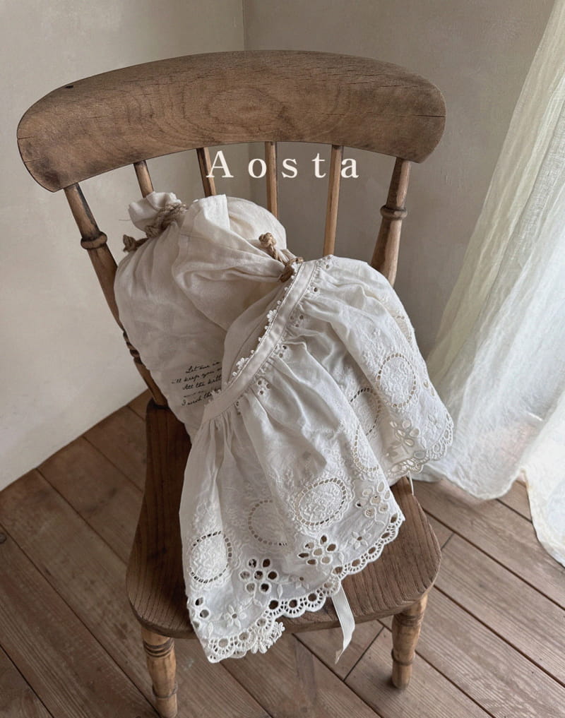 Aosta - Korean Children Fashion - #minifashionista - Lace Apron - 3