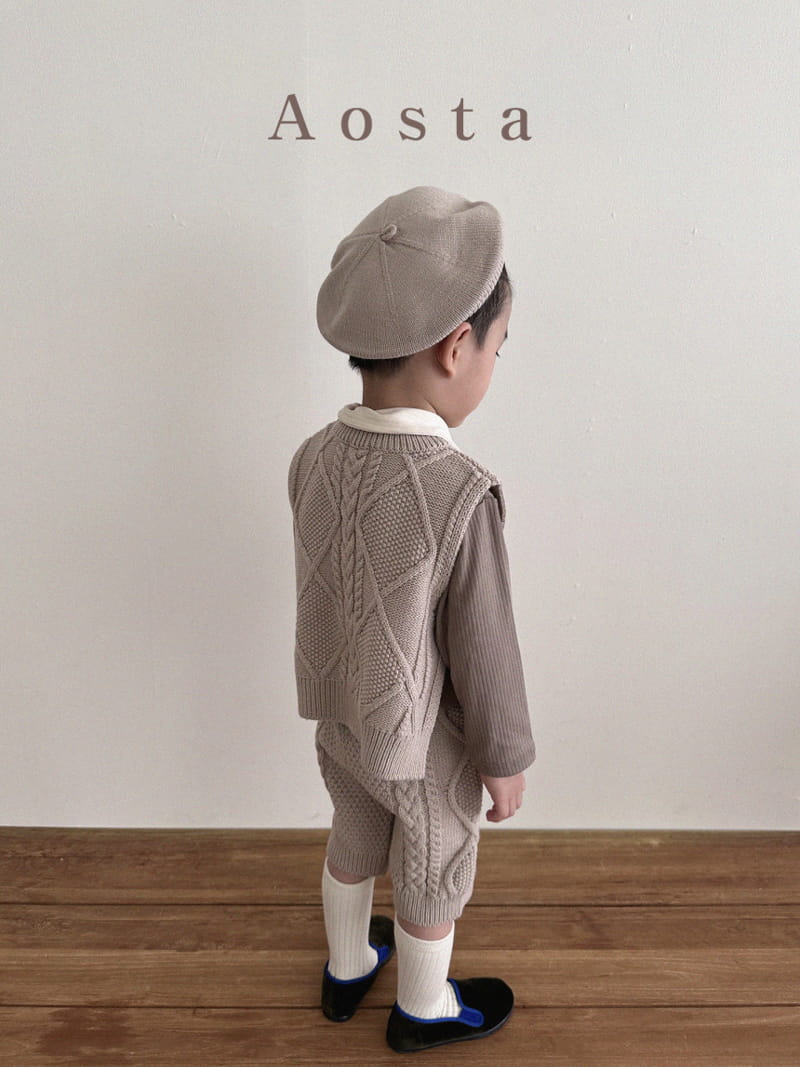 Aosta - Korean Children Fashion - #minifashionista - Knit Vest - 9