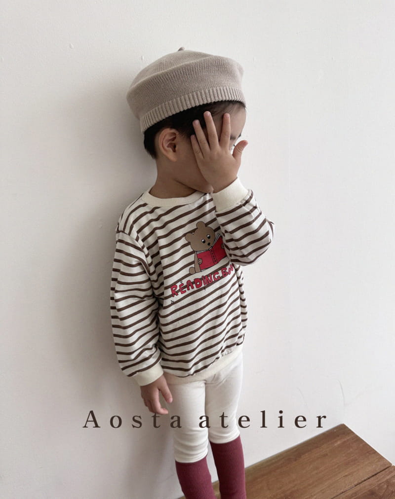 Aosta - Korean Children Fashion - #stylishchildhood - Leading Bear Sweatshirt - 10