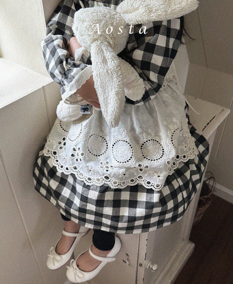 Aosta - Korean Children Fashion - #stylishchildhood - Lace Apron - 7