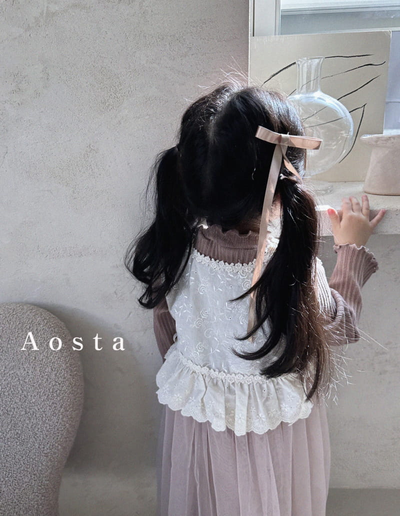 Aosta - Korean Children Fashion - #stylishchildhood - Lace Vest - 5