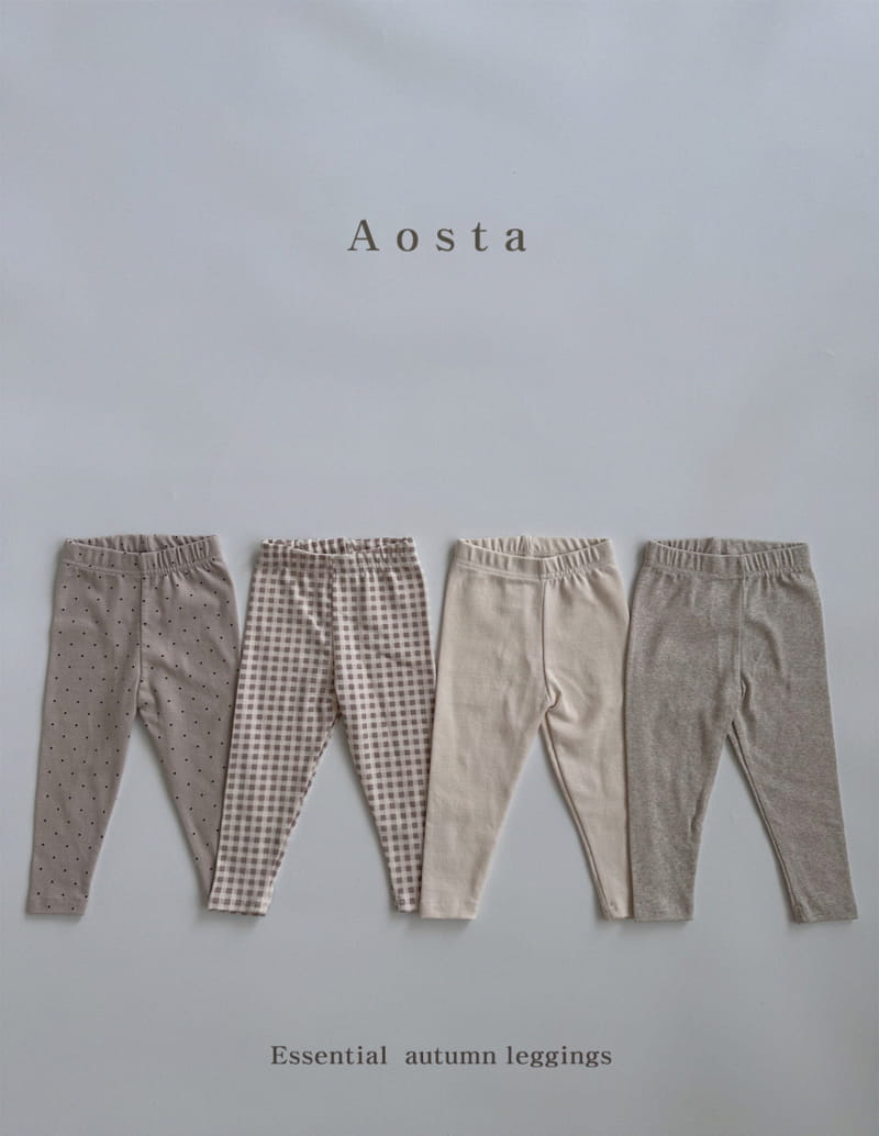 Aosta - Korean Children Fashion - #stylishchildhood - Label Leggings - 2