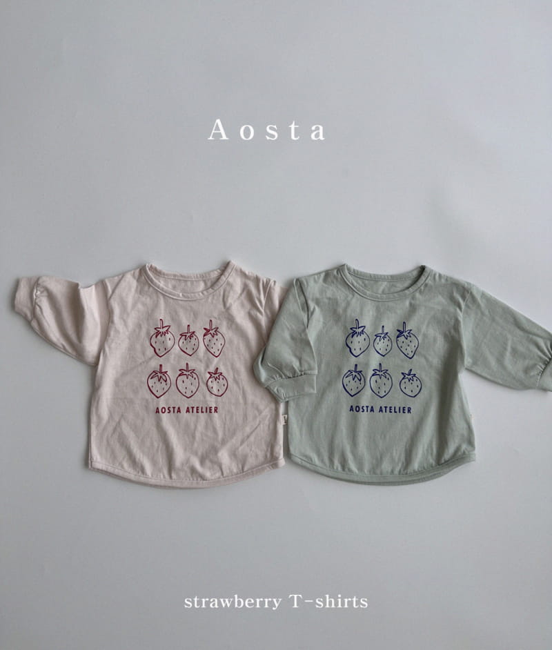 Aosta - Korean Children Fashion - #stylishchildhood - Strawberry Tee