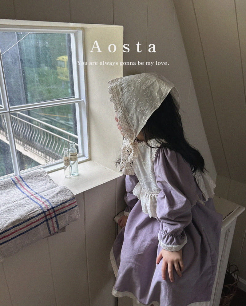 Aosta - Korean Children Fashion - #prettylittlegirls - Lace Bonnet - 4