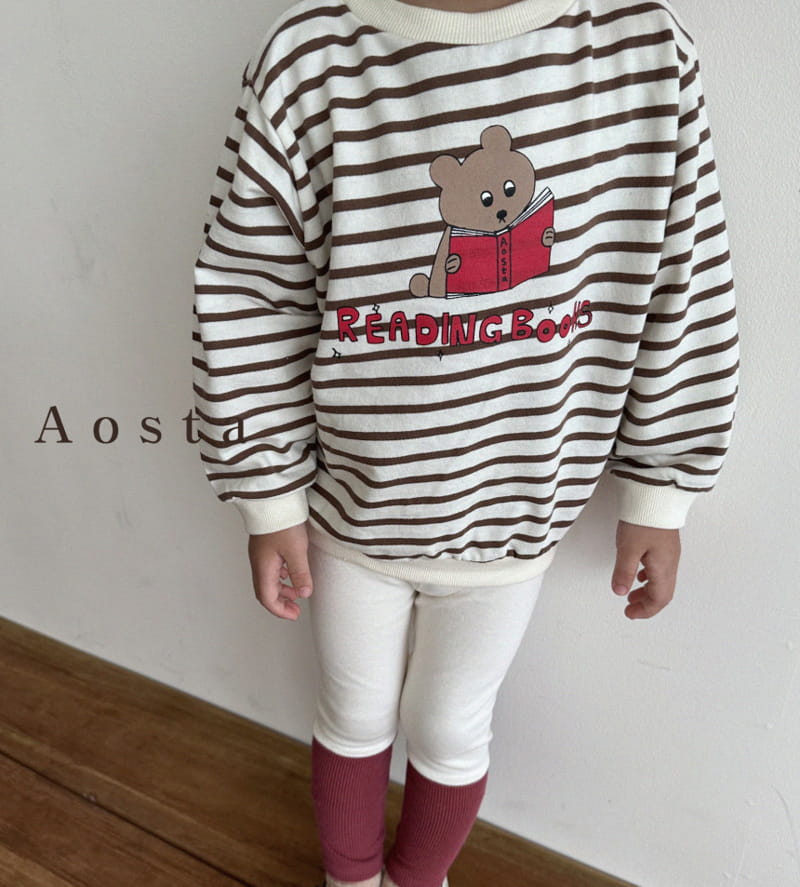 Aosta - Korean Children Fashion - #toddlerclothing - Leading Bear Sweatshirt - 9