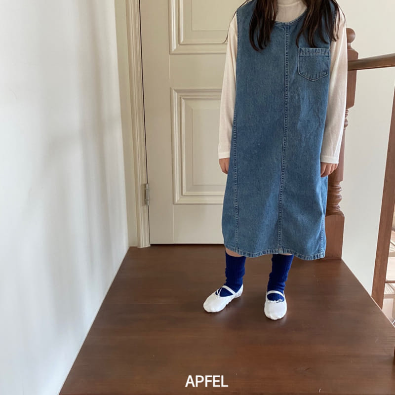 Apfel - Korean Children Fashion - #Kfashion4kids - Gretel Denim One-piece - 8