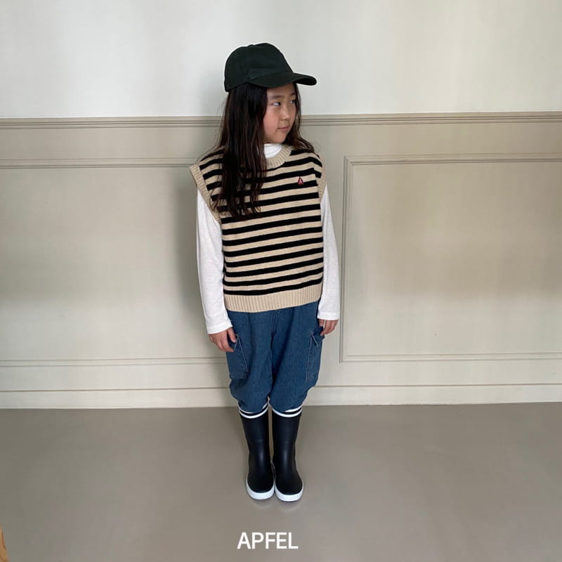 Apfel - Korean Children Fashion - #fashionkids - Bell Knit Vest - 2