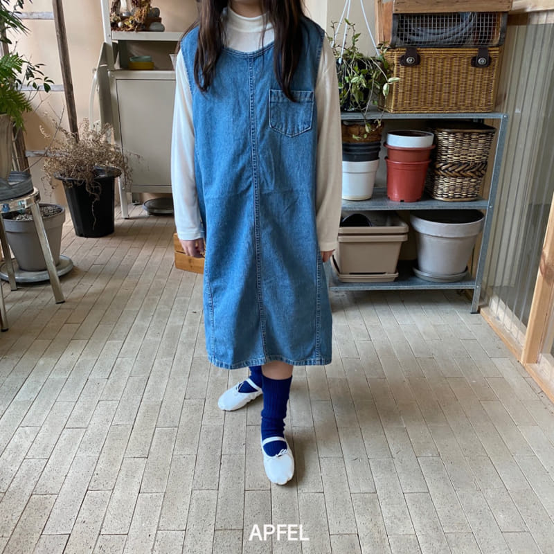 Apfel - Korean Children Fashion - #magicofchildhood - Gretel Denim One-piece - 10