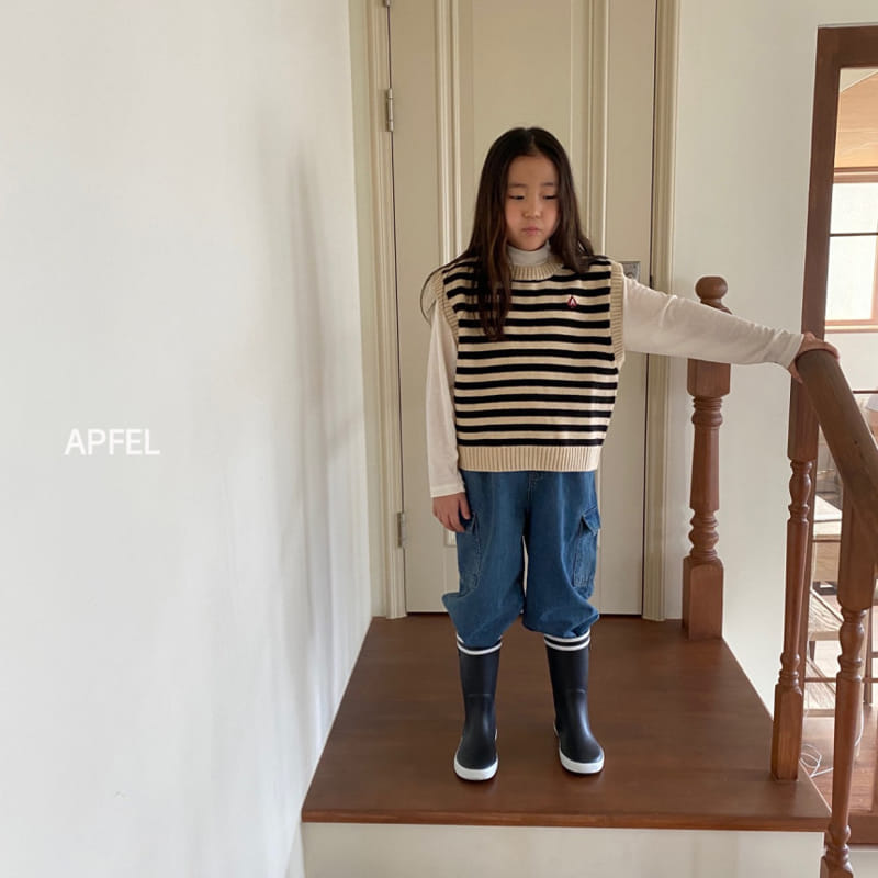 Apfel - Korean Children Fashion - #toddlerclothing - Bell Knit Vest - 7