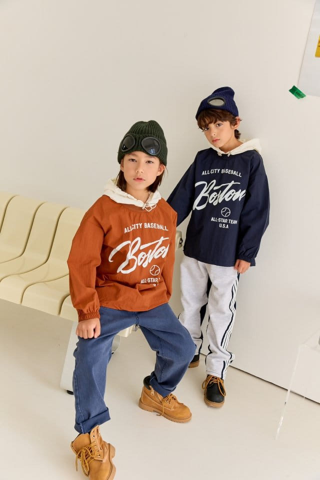 Apple Smile - Korean Children Fashion - #discoveringself - Boston Hoody