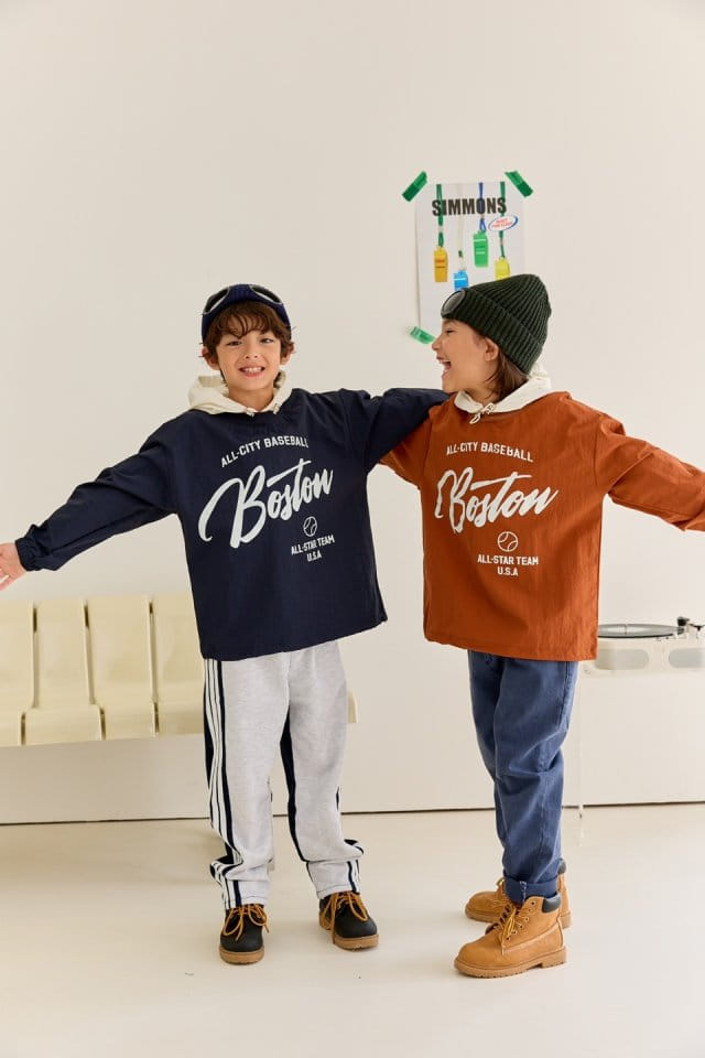 Apple Smile - Korean Children Fashion - #fashionkids - Boston Hoody - 2