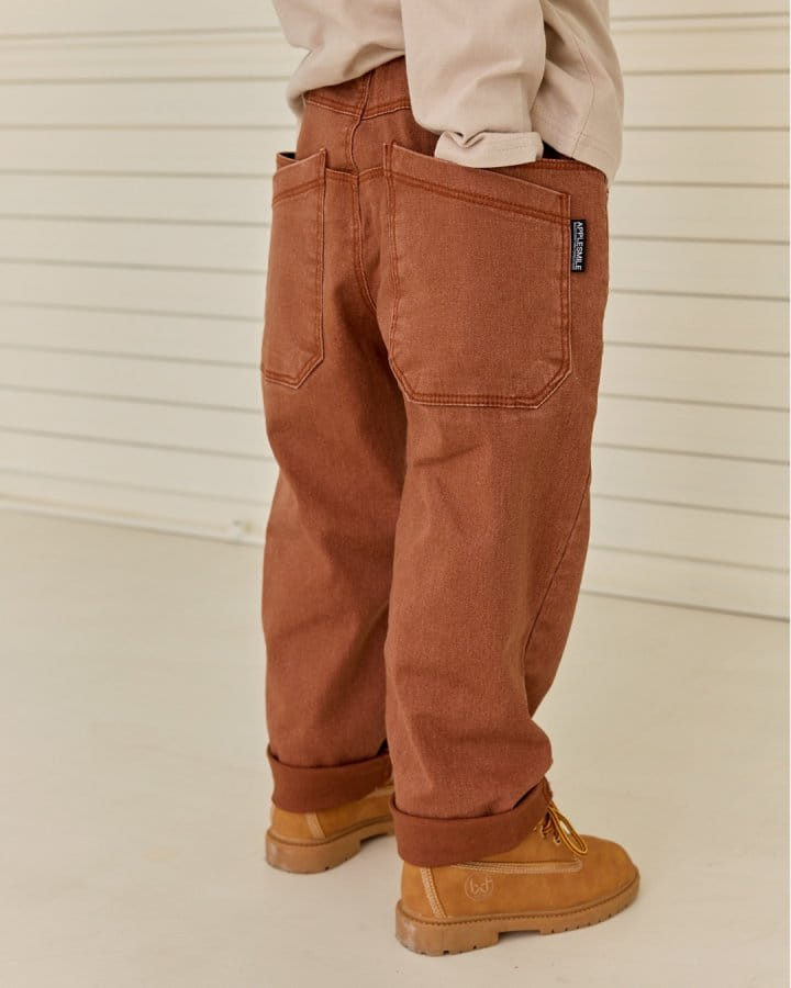 Apple Smile - Korean Children Fashion - #kidsstore - Twist Pocket Pants - 5