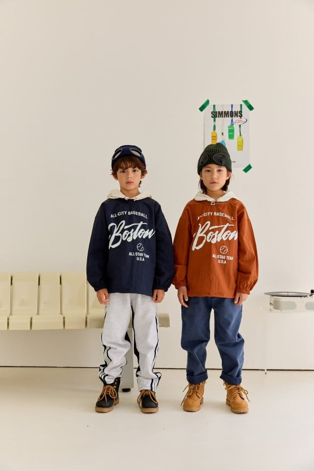 Apple Smile - Korean Children Fashion - #kidsshorts - Boston Hoody - 4