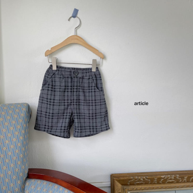 Article - Korean Children Fashion - #childofig - Checks Shorts - 3