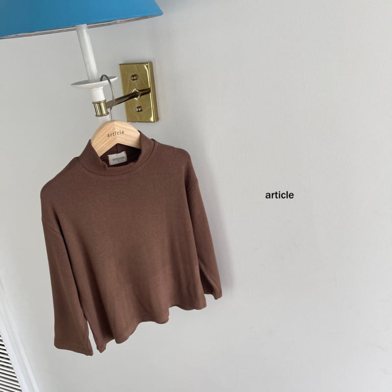 Article - Korean Children Fashion - #childofig - Signiture Half Turtleneck Tee - 4