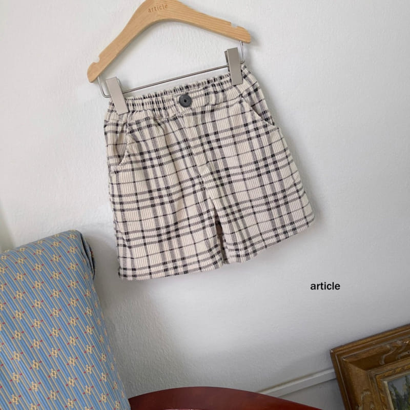 Article - Korean Children Fashion - #designkidswear - Checks Shorts - 6