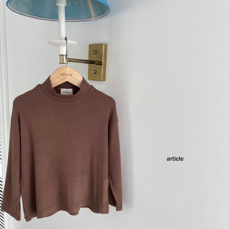 Article - Korean Children Fashion - #designkidswear - Signiture Half Turtleneck Tee - 5