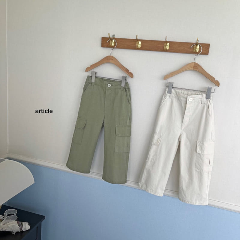 Article - Korean Children Fashion - #fashionkids - Cotton Cargo Pants