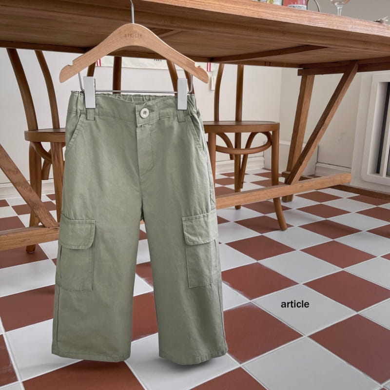 Article - Korean Children Fashion - #kidsstore - Cotton Cargo Pants - 3