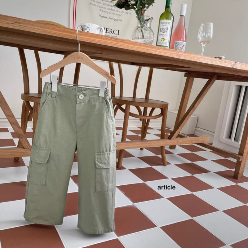 Article - Korean Children Fashion - #kidsstore - Cotton Cargo Pants - 4