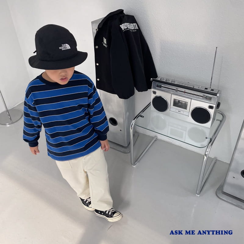 Ask Me Anything - Korean Children Fashion - #childofig - Stripes Eden Tee - 5