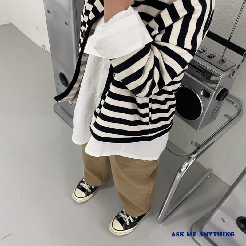 Ask Me Anything - Korean Children Fashion - #fashionkids - Stripes Cardigan - 3