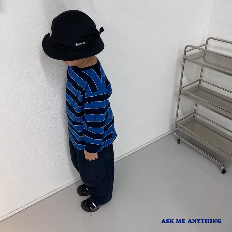 Ask Me Anything - Korean Children Fashion - #kidsshorts - Stripes Eden Tee - 10