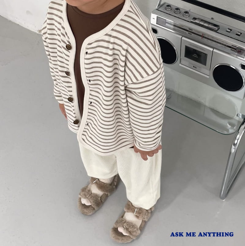 Ask Me Anything - Korean Children Fashion - #minifashionista - Stripes Cardigan - 10