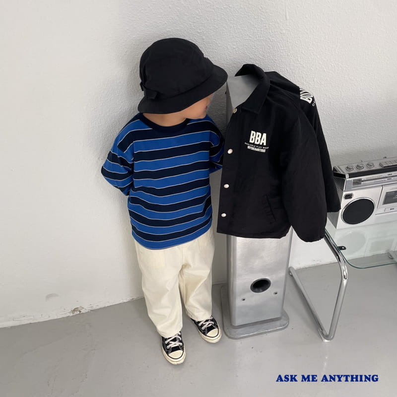 Ask Me Anything - Korean Children Fashion - #todddlerfashion - Stripes Eden Tee - 2