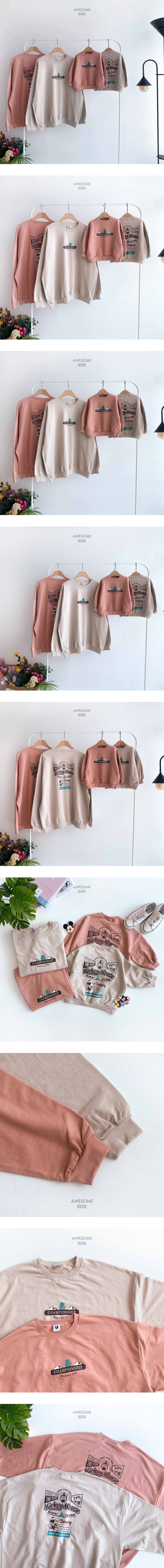 Awesome Bebe - Korean Women Fashion - #womensfashion - Camping M Sweatshirt Mom