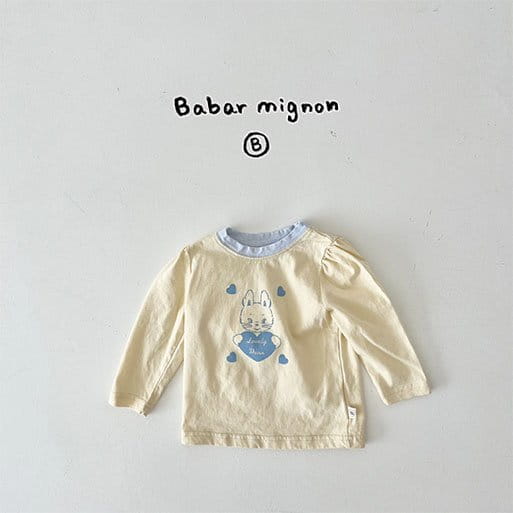 Babar Mignon - Korean Baby Fashion - #babyboutique - Lovely Rabbit Tee - 5